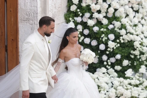 Gianluigi Donnarumma marries childhood sweetheart in Italy