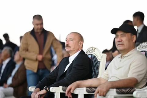 Prezident İlham Əliyev Çolpon-Ata şəhərində Qolf Klubun açılışında iştirak edib