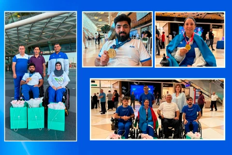 Dünya Kuboku və Çellencerin qalibləri Azərbaycana qayıdıblar - FOTO