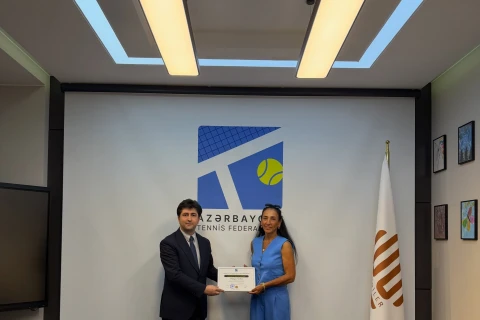 Tennis məşqçilərinə akkreditasiya sertifikatları təqdim olunub - FOTO