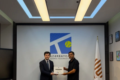 Tennis məşqçilərinə akkreditasiya sertifikatları təqdim olunub - FOTO