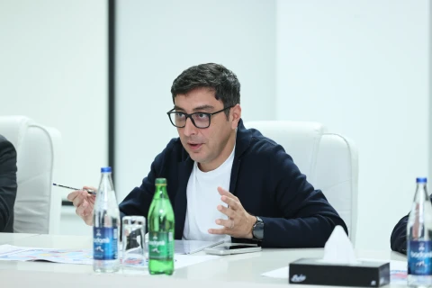 Fərid Qayıbov millimizin məşqini izləyib - FOTO