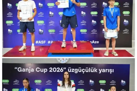 “Ganja Cup 2026” üzgüçülük yarışı başlayıb - FOTO