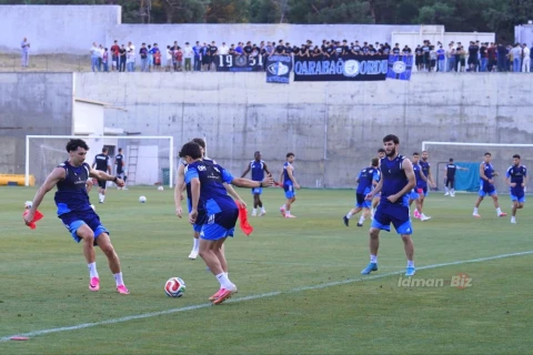 “Qarabağ” “Dinamo” ilə oyundan öncə son məşqini keçirib