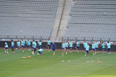 “Dinamo”nun “Tofiq Bəhramov” stadionunda açıq məşqi keçirilib - FOTO