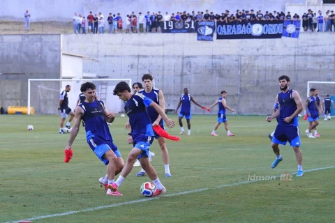 “Qarabağ” “Dinamo” ilə oyundan öncə son məşqini keçirib