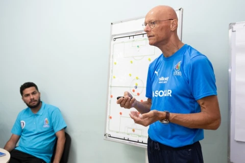 Azərbaycanlı futbol məşqçiləri üçün UEFA B kateqoriyalı kurslar keçirilir - FOTO