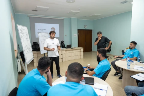 Azərbaycanlı futbol məşqçiləri üçün UEFA B kateqoriyalı kurslar keçirilir - FOTO