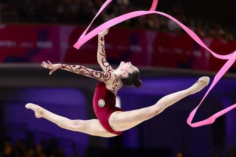 Gimnastımız Fidan Qurbanlı dünya çempionatında çıxışını başa vurdu