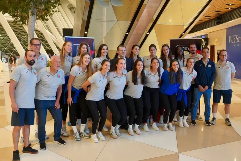 Niderland və Portuqaliya voleybol milliləri Avropa çempionatı üçün Bakıya gəliblər - FOTO