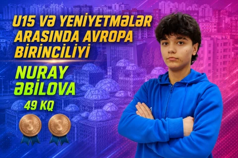 Nuray Əbilova Avropa birinciliyində iki medal qazandı - FOTO