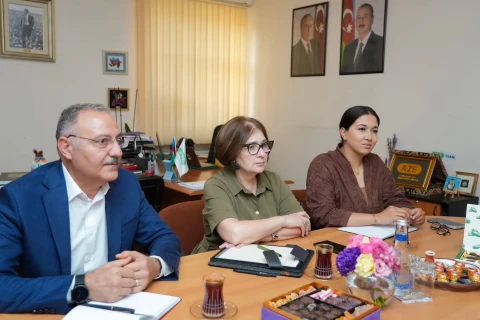 İndira Hacıyeva Dünya Etnosport Konfederasiyasının nümayəndələri ilə görüşüb - FOTO