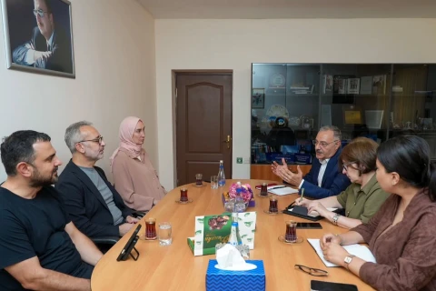 İndira Hacıyeva Dünya Etnosport Konfederasiyasının nümayəndələri ilə görüşüb - FOTO