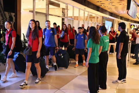 Belçika, Rumıniya və İspaniya milliləri Bakıya gəlib - FOTO