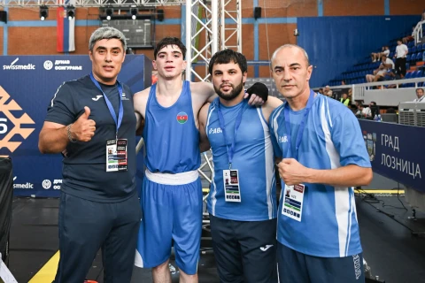 Boksçumuz Əli Baxışov Avropa çempionatının finalına vəsiqə qazanıb - FOTO