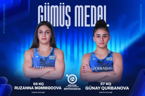 Азербайджан получил двух вице-чемпионок мира по борьбе