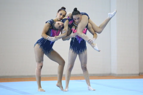 Akrobatika və aerobika gimnastikası üzrə Azərbaycan çempionatı keçirilib - FOTO