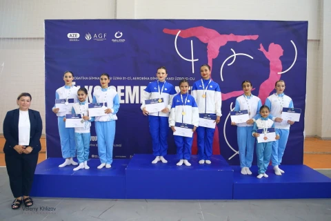 Akrobatika və aerobika gimnastikası üzrə Azərbaycan çempionatı keçirilib - FOTO