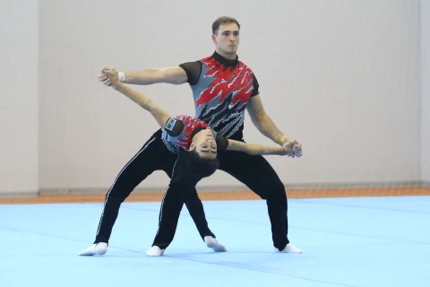 Akrobatika və aerobika gimnastikası üzrə Azərbaycan çempionatı keçirilib - FOTO