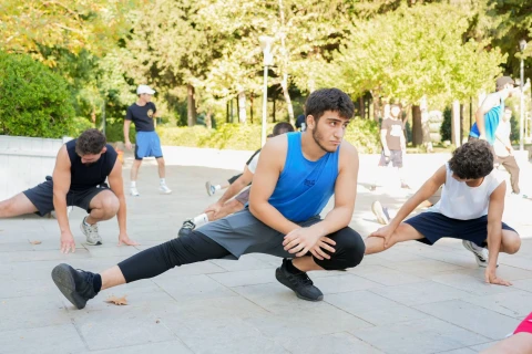 Boksçumuz Kamran Şahsuvarlı “Səhər idmanı” layihəsinə qatılıb - FOTO