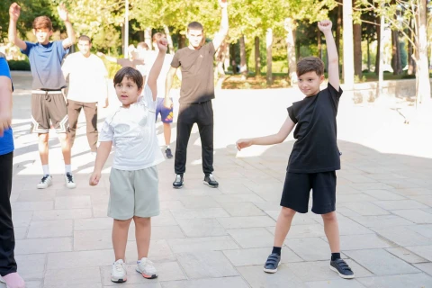 Boksçumuz Kamran Şahsuvarlı “Səhər idmanı” layihəsinə qatılıb - FOTO