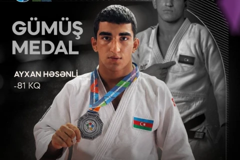 Айхан Гасанлы стал вице-чемпионом мира по дзюдо среди юниоров