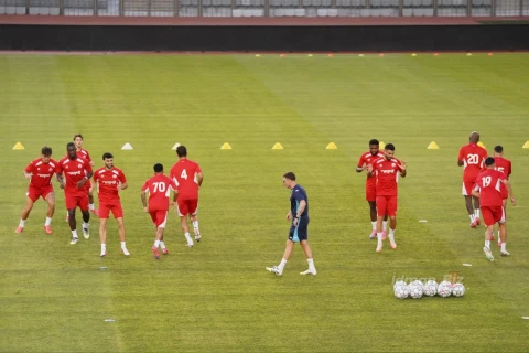 “Hapoel” Bakıda oyunöncəsi məşqə çıxıb