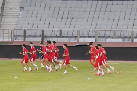 “Hapoel” Bakıda oyunöncəsi məşqə çıxıb