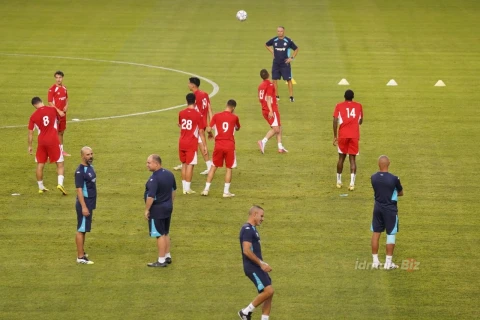 “Hapoel” Bakıda oyunöncəsi məşqə çıxıb