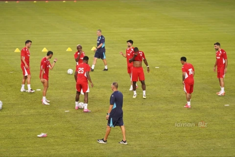 “Hapoel” Bakıda oyunöncəsi məşqə çıxıb