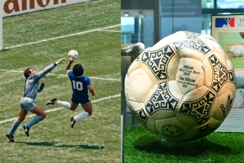 Мяч, забитый рукой Марадоны на ЧМ-1986, продали за 3,35 млн долларов