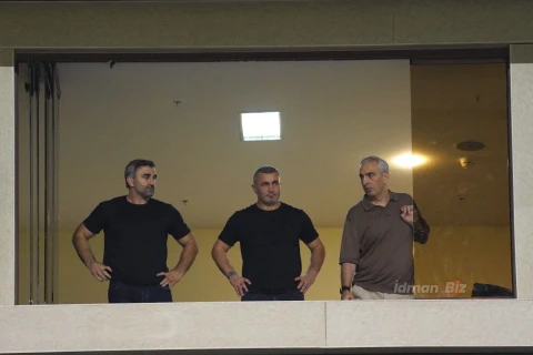 Tahir Gözəl və Qurban Qurbanov “Sabah”ın oyununu stadiondan izləyiblər - FOTO