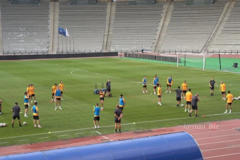“Tvente” “Qarabağ”la oyun öncəsi Bakıda məşq keçib – FOTO