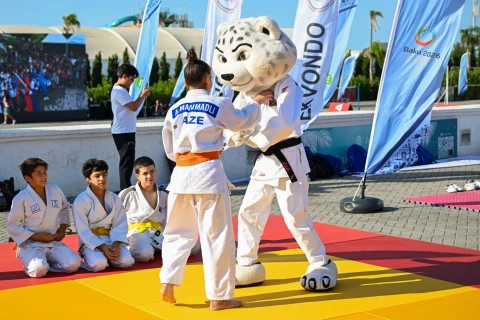 Fərid Qayıbov Yay İdman Festivalını ziyarət edib