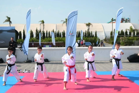 Fərid Qayıbov Yay İdman Festivalını ziyarət edib
