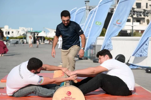 Fərid Qayıbov Yay İdman Festivalını ziyarət edib