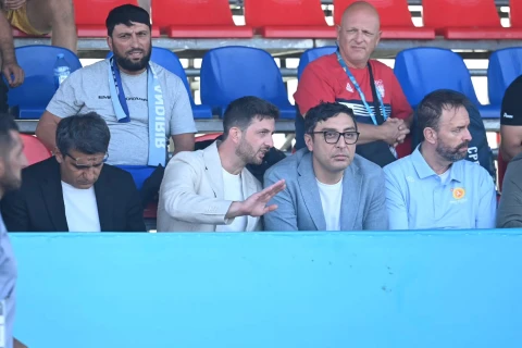 Fərid Qayıbov Bakıda çimərlik güləşi üzrə Dünya Seriyasının açılışında iştirak edib - FOTO