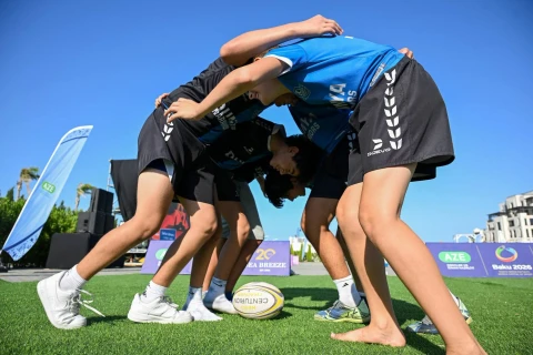 Fərid Qayıbov Yay İdman Festivalını ziyarət edib