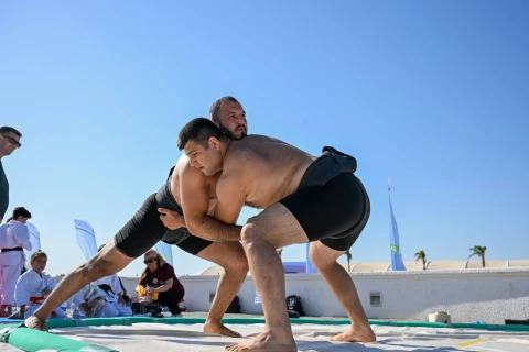 Fərid Qayıbov Yay İdman Festivalını ziyarət edib