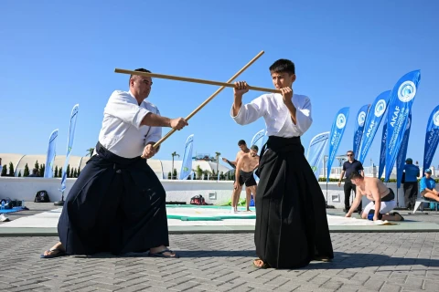 Fərid Qayıbov Yay İdman Festivalını ziyarət edib