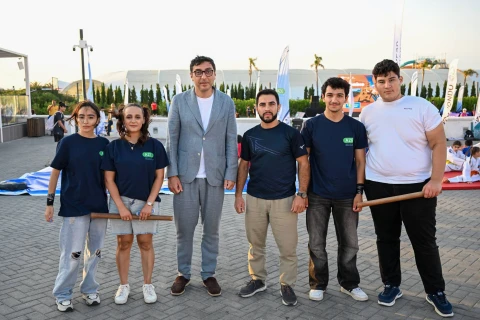 Fərid Qayıbov Yay İdman Festivalını ziyarət edib