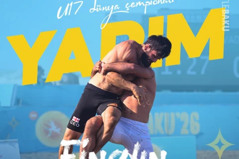 Çimərlik güləşi üzrə Dünya Seriyasının dördüncü mərhələsində yarımfinal görüşləri keçirilib - FOTO