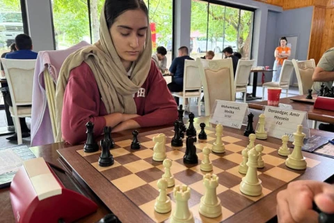 Qubada şahmatçılar beynəlxalq norma uğrunda mübarizə aparırlar - FOTO