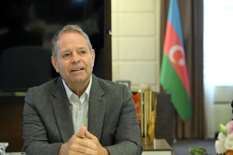 Fərid Qayıbov “SportAccord”un prezidentini qəbul edib - FOTO