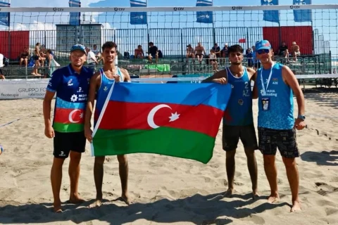 Azərbaycan komandası çimərlik voleybolu üzrə Avropa çempionatında pley-offa yüksəlib