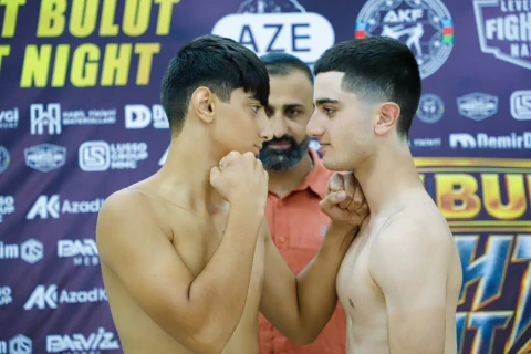 "Levent Bulut Fight Night – Nakhchivan" turnirinin çəkiölçmə mərasimi keçirilib