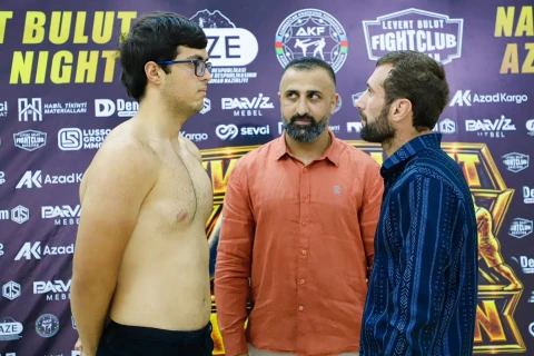 "Levent Bulut Fight Night – Nakhchivan" turnirinin çəkiölçmə mərasimi keçirilib