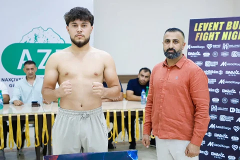 "Levent Bulut Fight Night – Nakhchivan" turnirinin çəkiölçmə mərasimi keçirilib