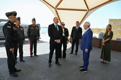 Aziz Yıldırım Azərbaycan Prezidenti İlham Əliyevlə görüşüb - FOTO