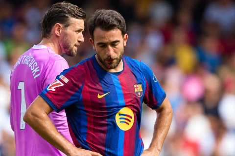 Eric Garcia suffers another broken nose in Barcelona's win over Valencia